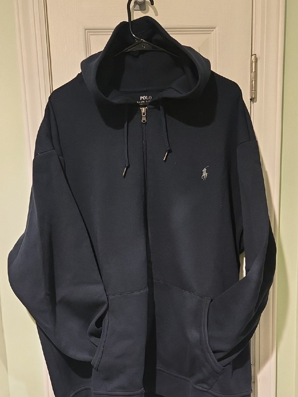 Mens Polo by Ralph Lauren Navy Full-Zip Hooded Sweatshirt 3XB